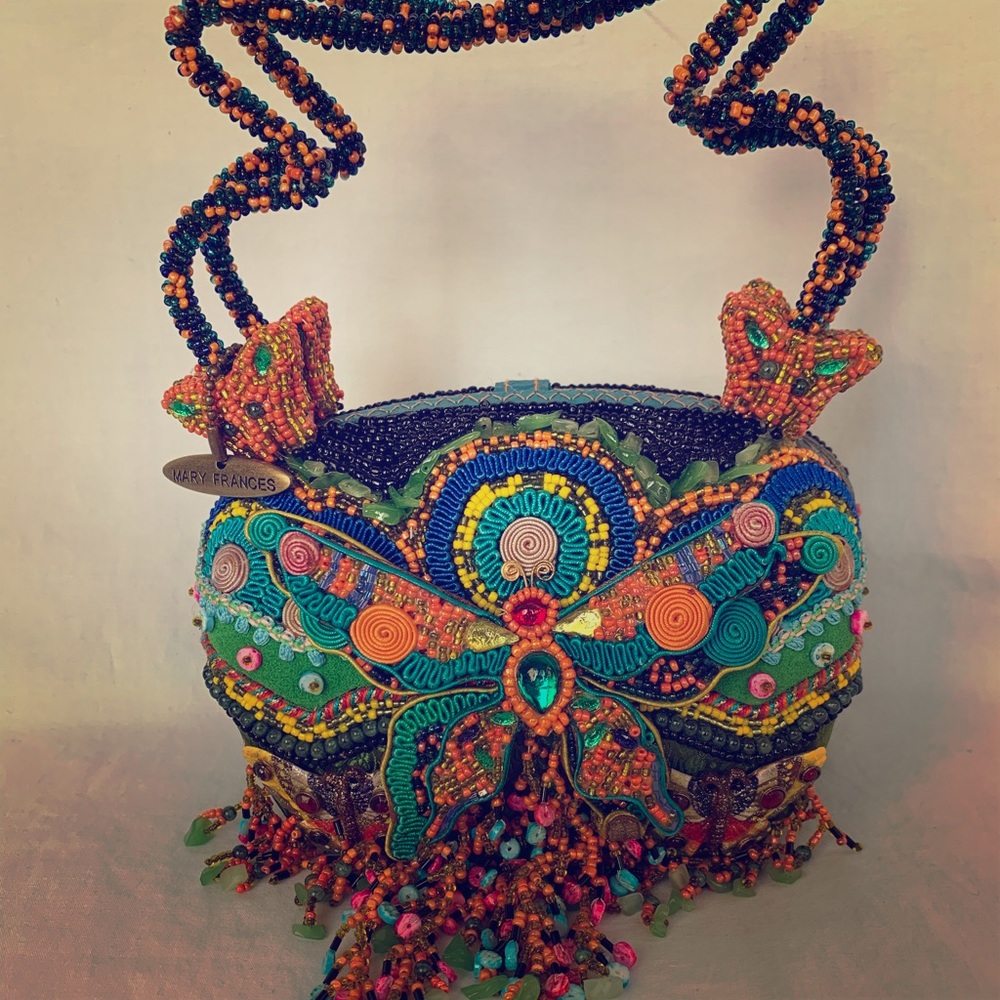Mary Frances authentic vintage butterfly handbag